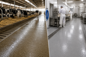 Pavimenti per stalle e agroalimentare